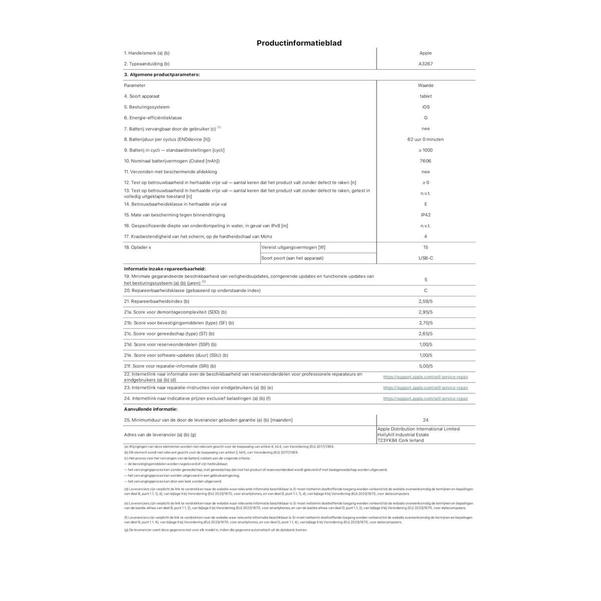 Tablet Apple iPad Air 11" Octa Core 8 GB RAM 256 GB White-1