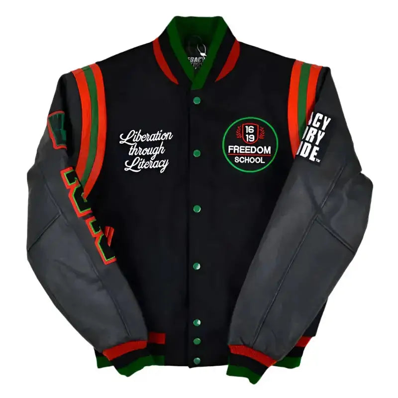 Men’s 1619 Freedom School Varsity Jacket-0