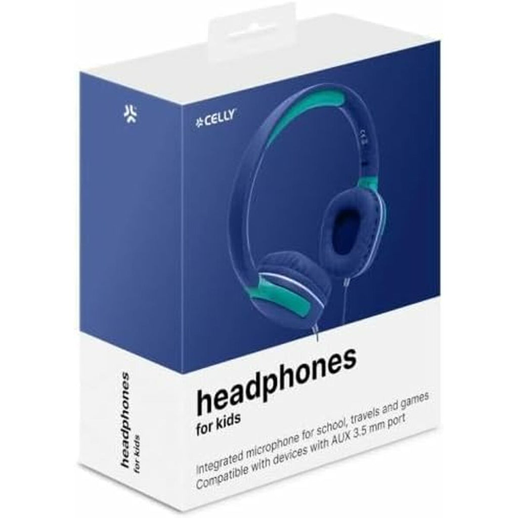 Headphones Celly KIDSBEAT2BL Blue-4