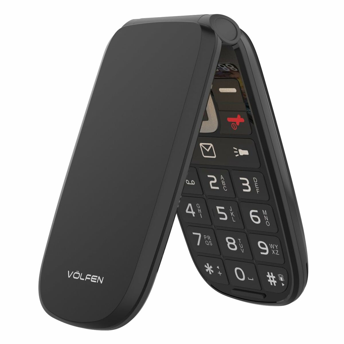 Mobile telephone for older adults Volfen ASTRO FLIP Black 48 MB 2,8" 4G-6