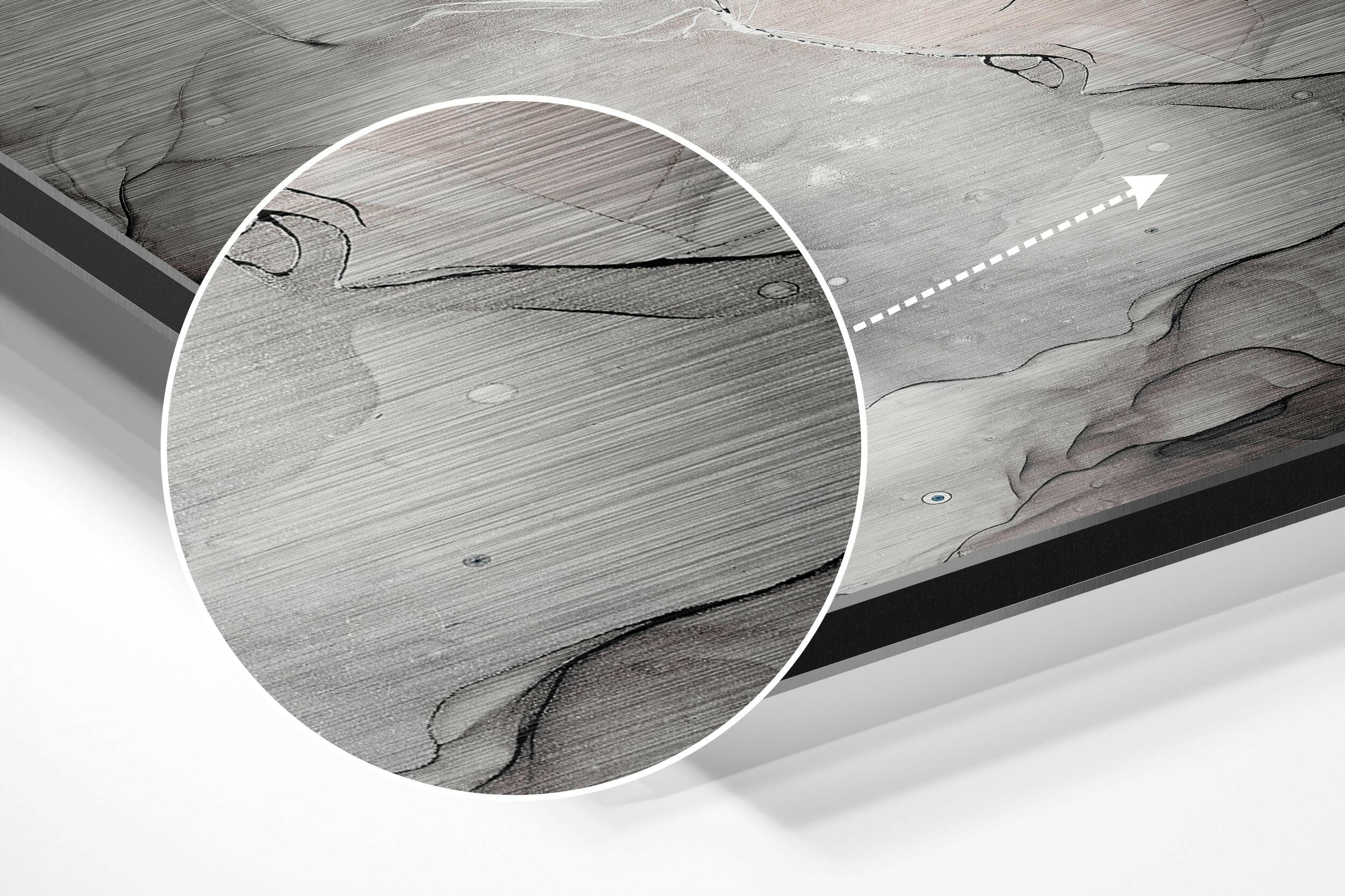 Marmoreal Brushed Aluminium Dibond Wall Art-2