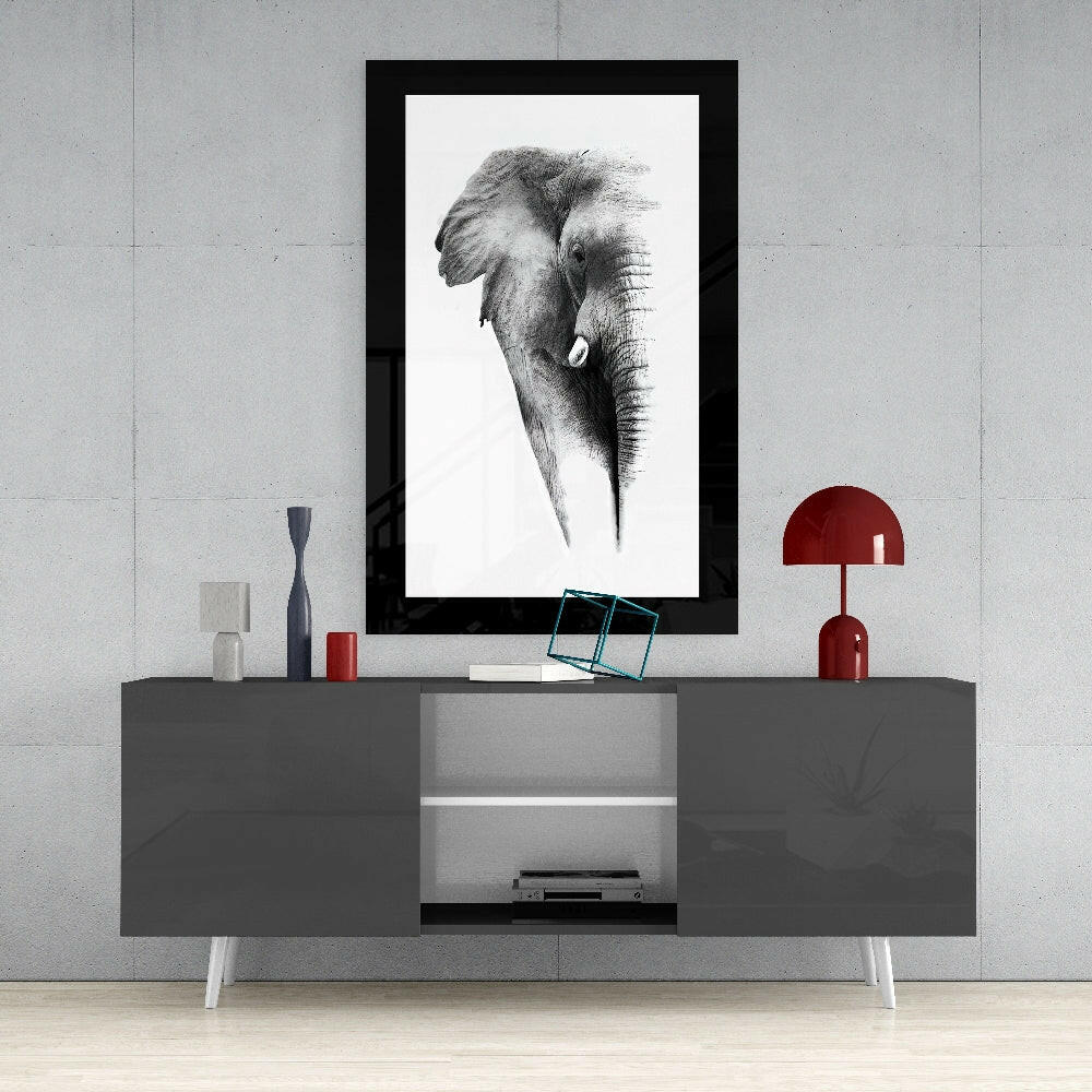 Elephant Glass Wall Art-3