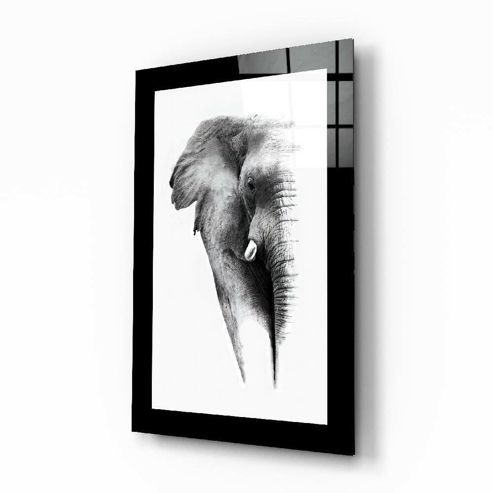 Elephant Glass Wall Art-0