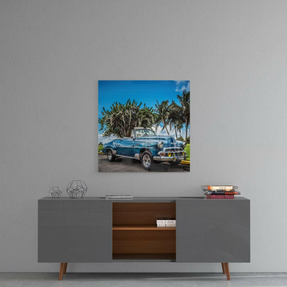 Classic Car Glass Wall Art-3