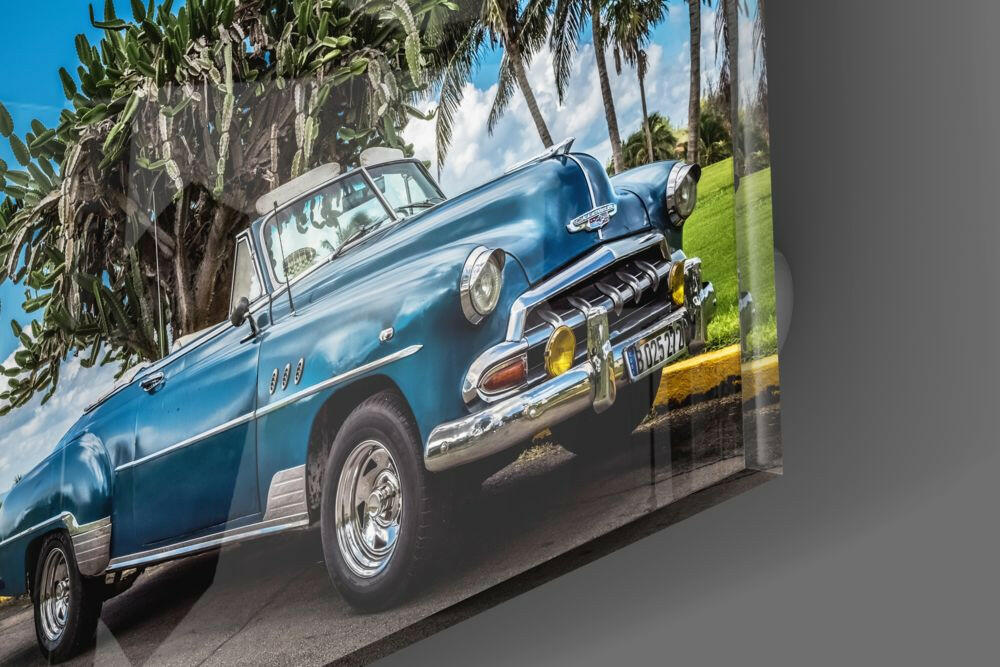 Classic Car Glass Wall Art-2