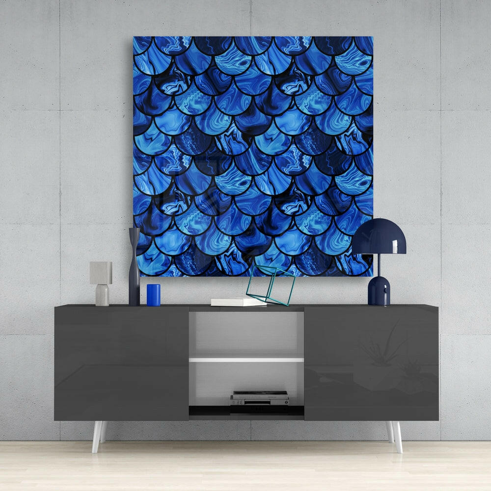Fish Scale Glass Wall Art-3