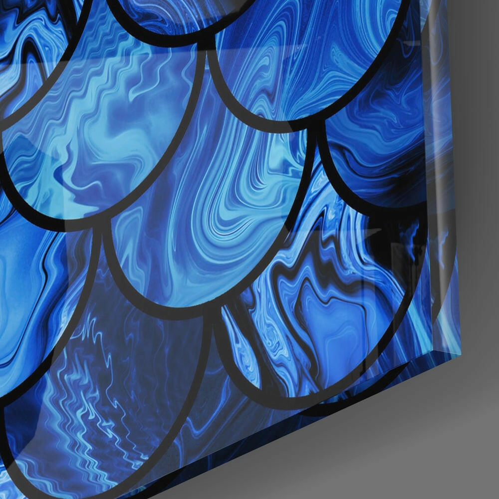 Fish Scale Glass Wall Art-1