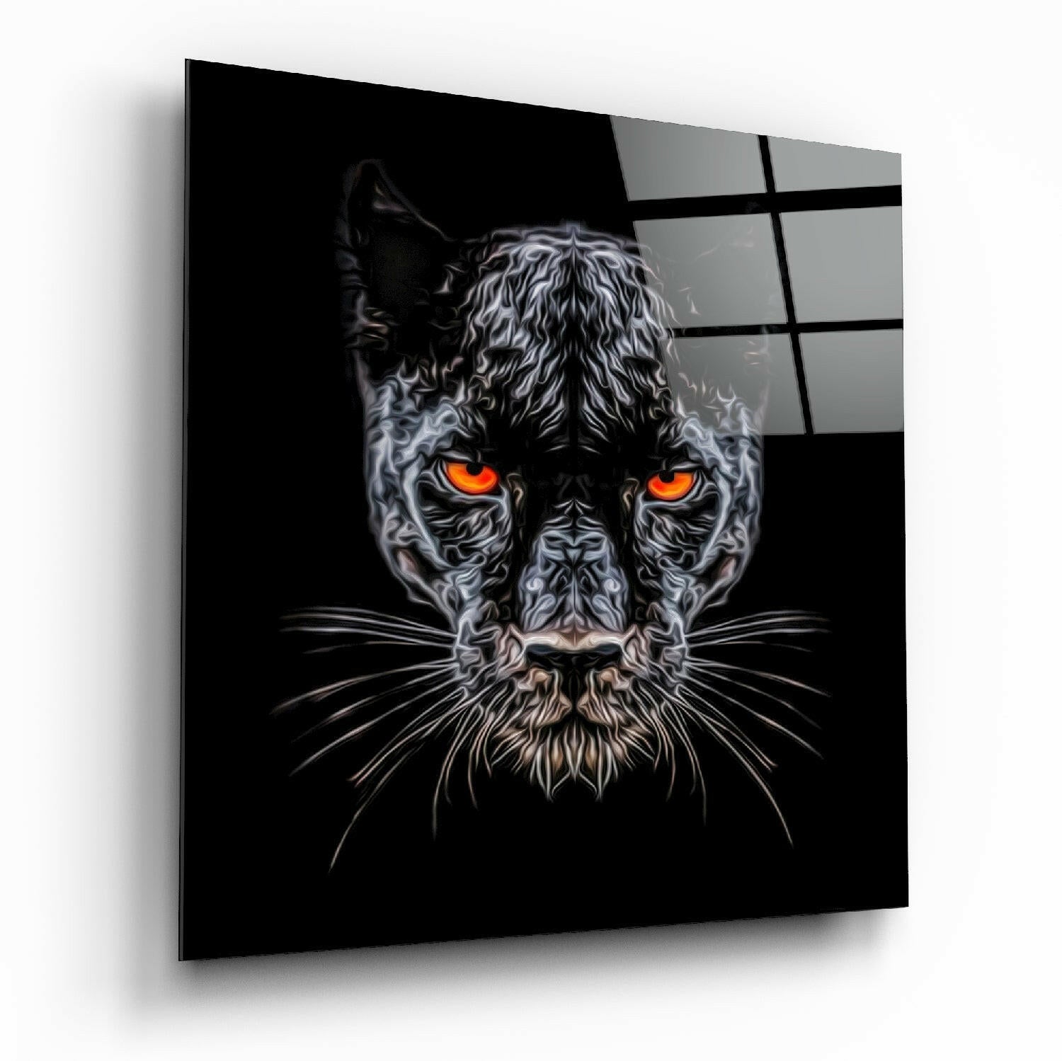 Panther Glass Wall Art-0