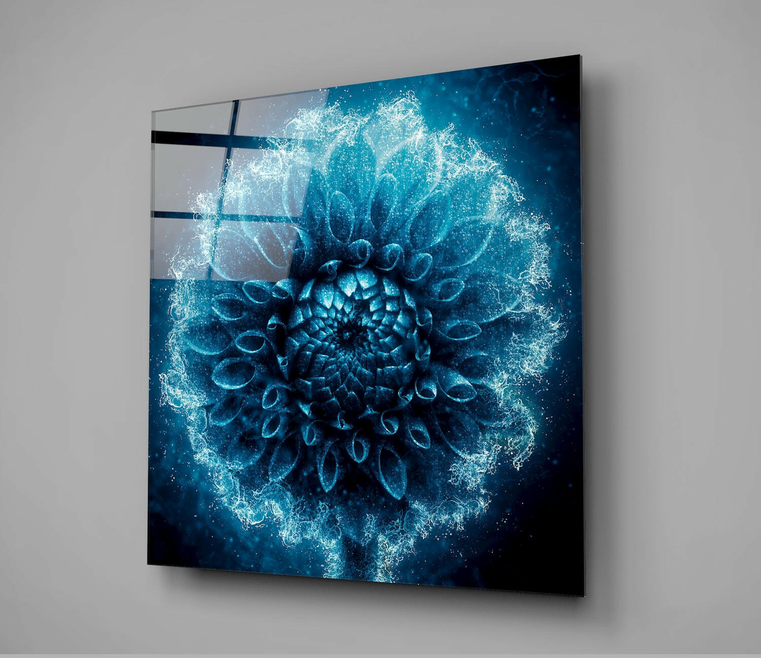 Flower Glass Wall Art-1