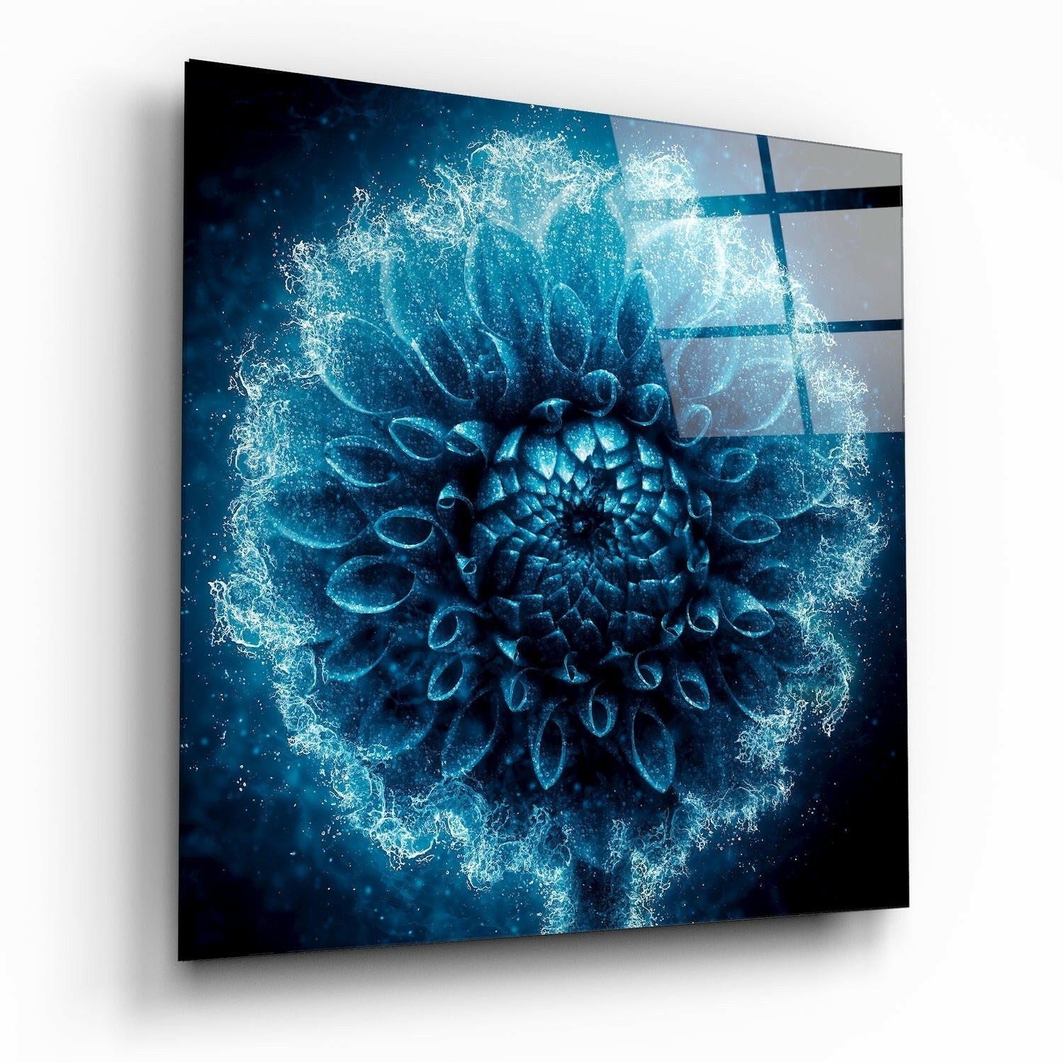 Flower Glass Wall Art-0