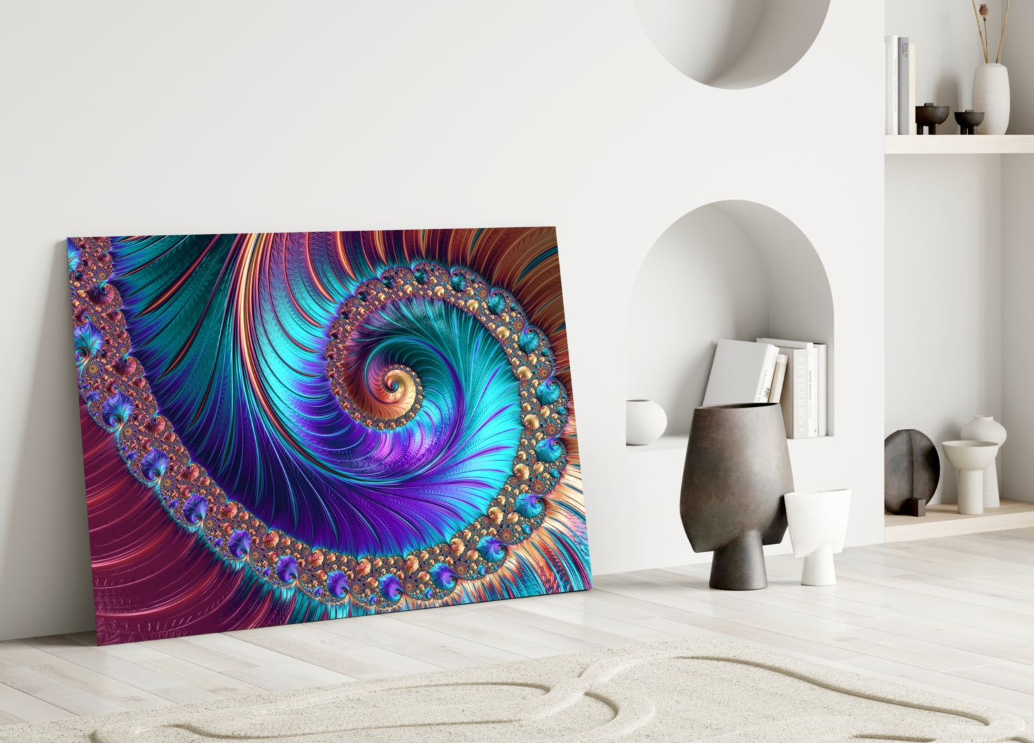 Abstract 2 Glass Wall Arts-2