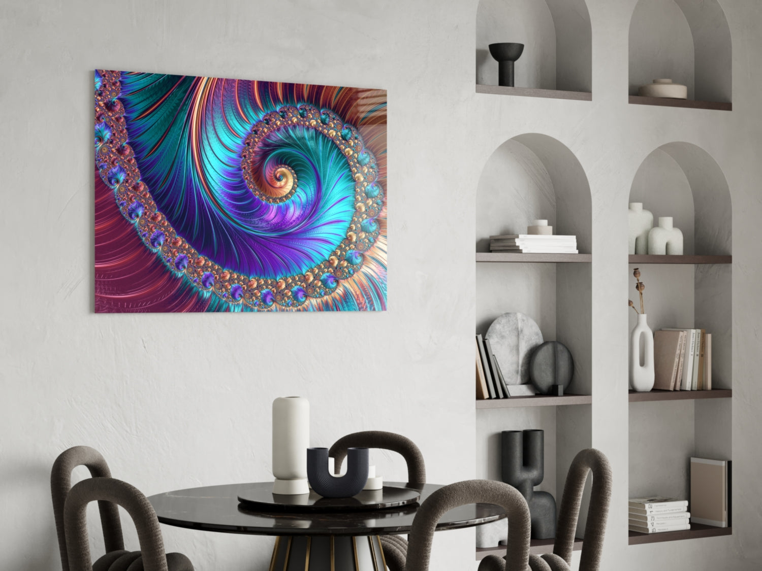 Abstract 2 Glass Wall Arts-4