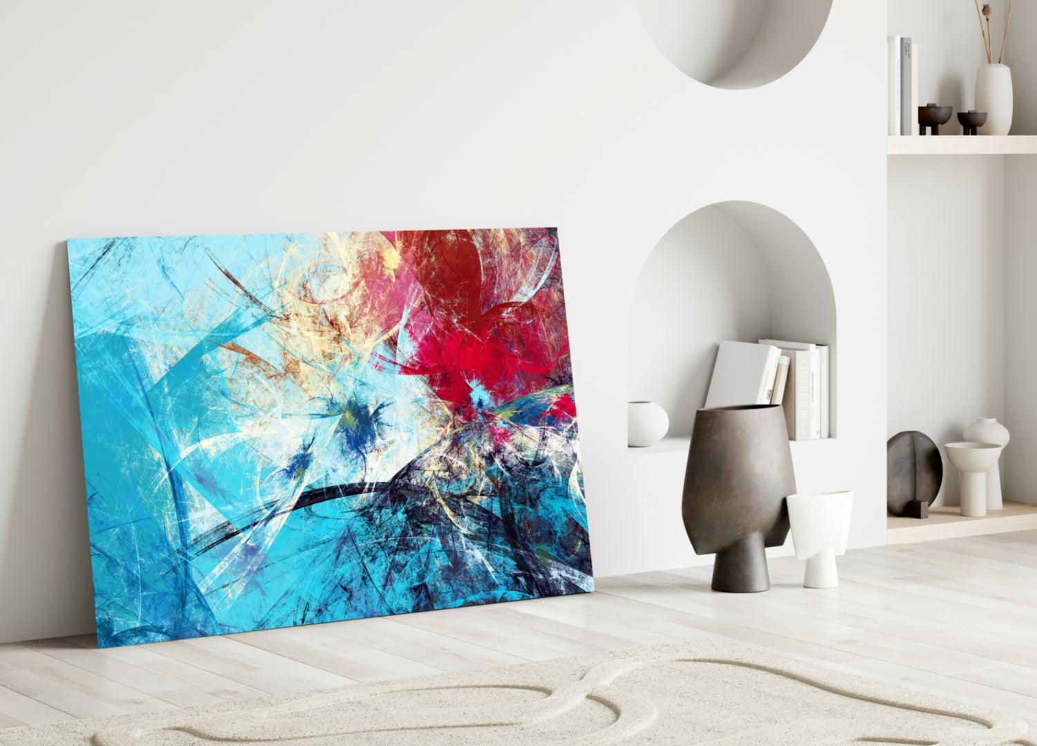 Abstract 4 Glass Wall Arts-2