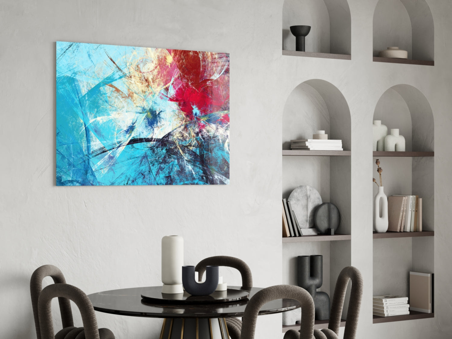 Abstract 4 Glass Wall Arts-4