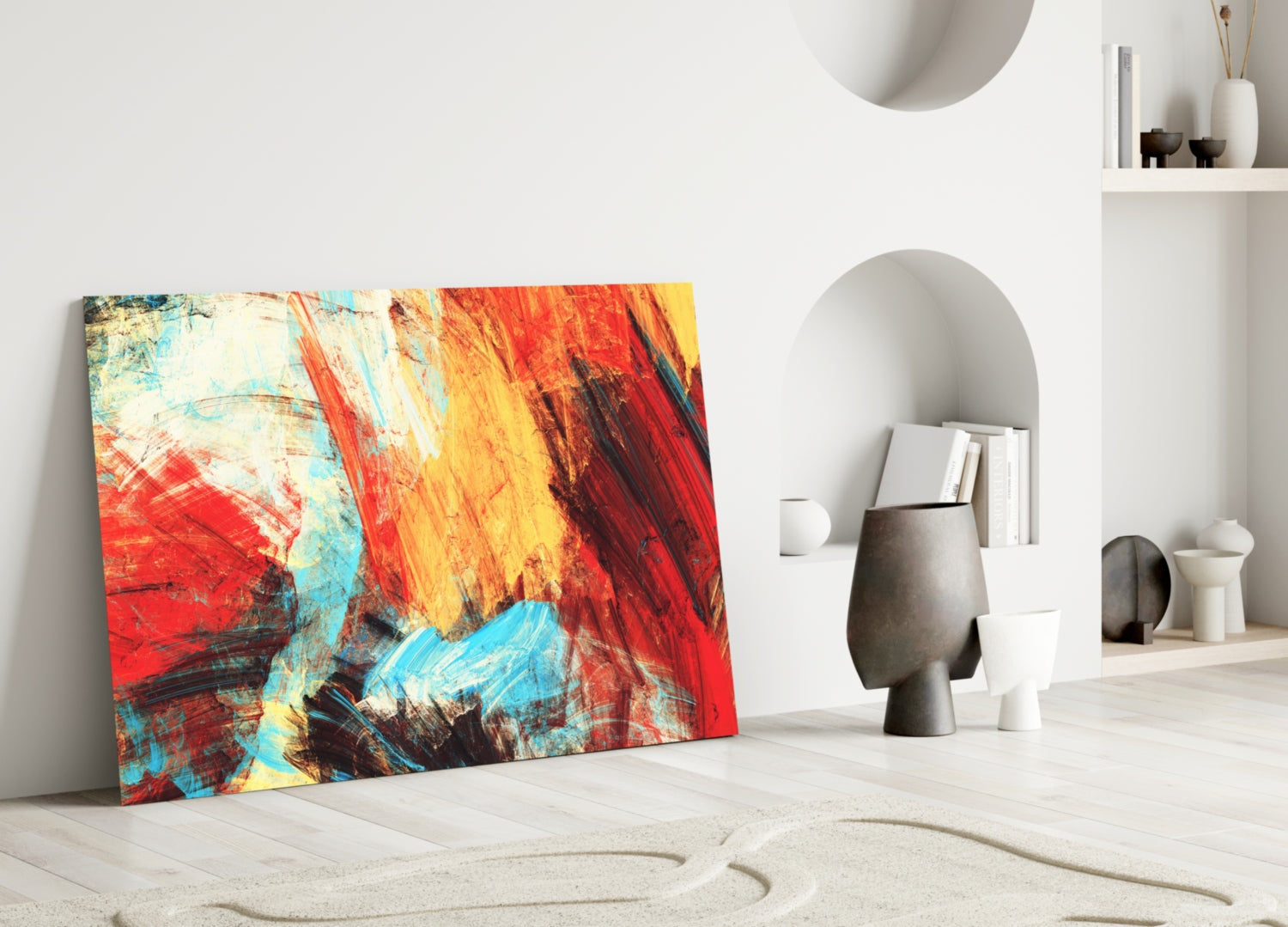 Abstract 3 Glass Wall Arts-2