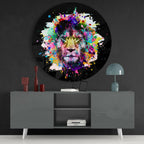 Lion Glass Wall Art-3