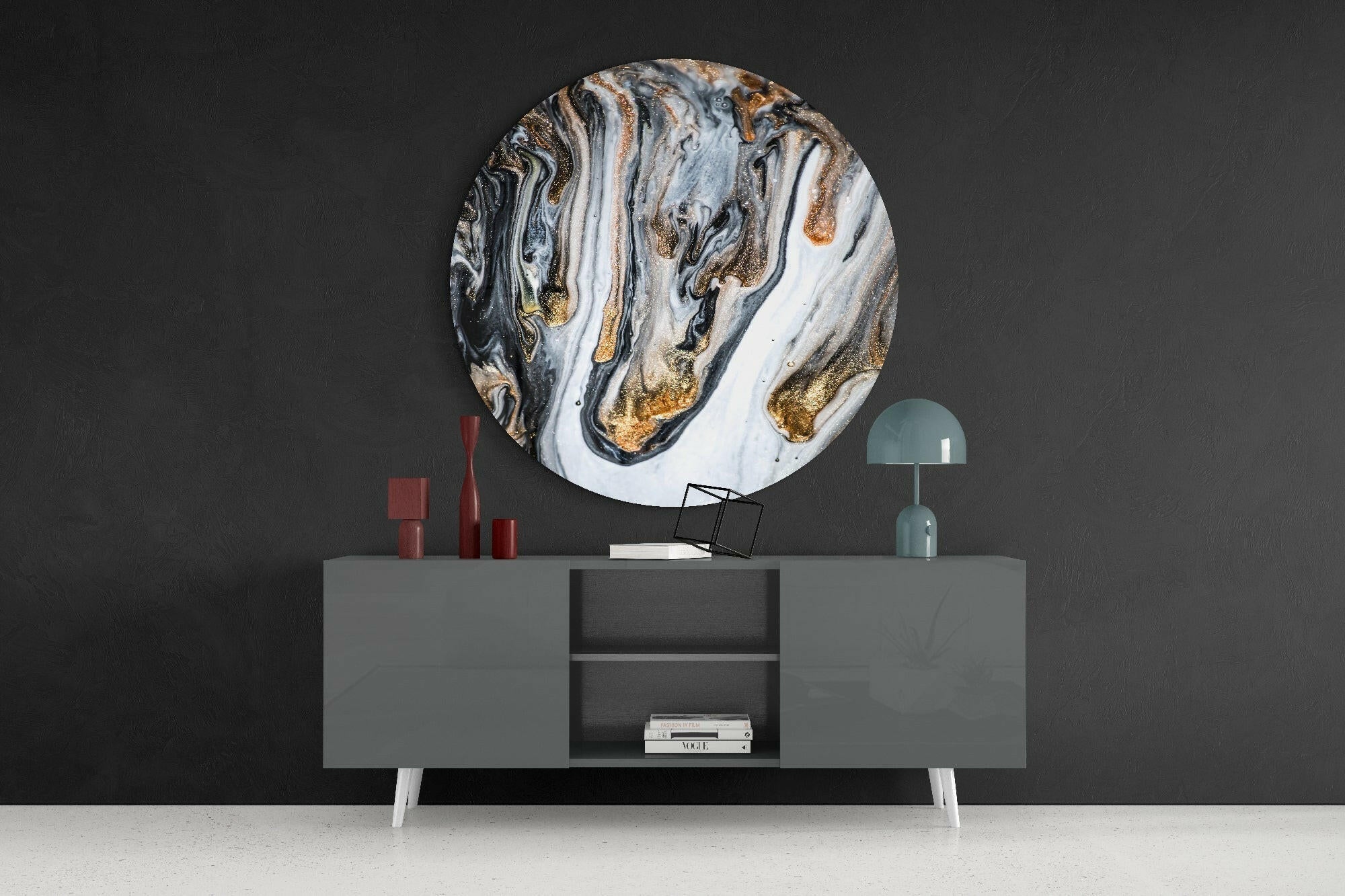 Marble Glass Wall Art-3
