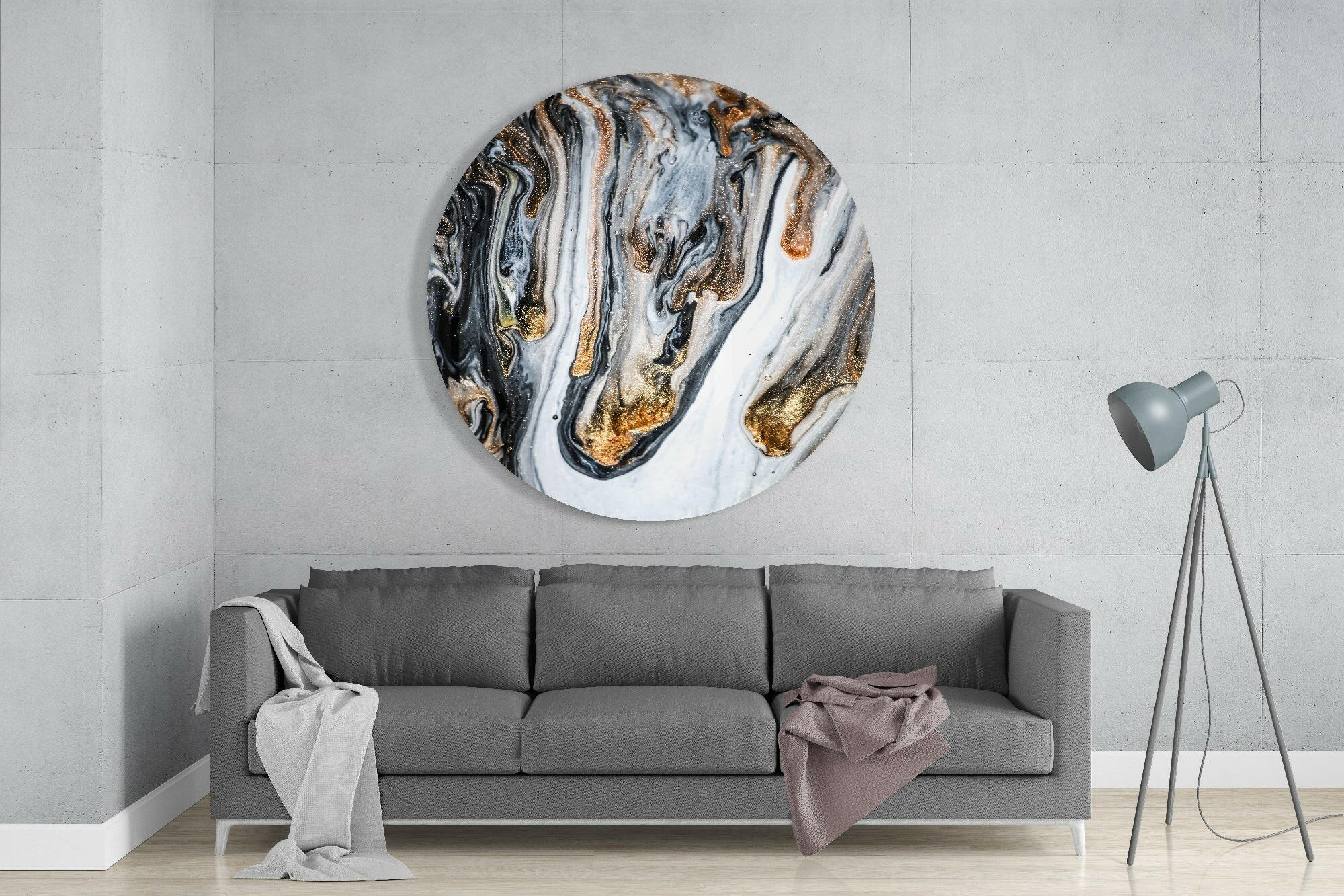 Marble Glass Wall Art-1