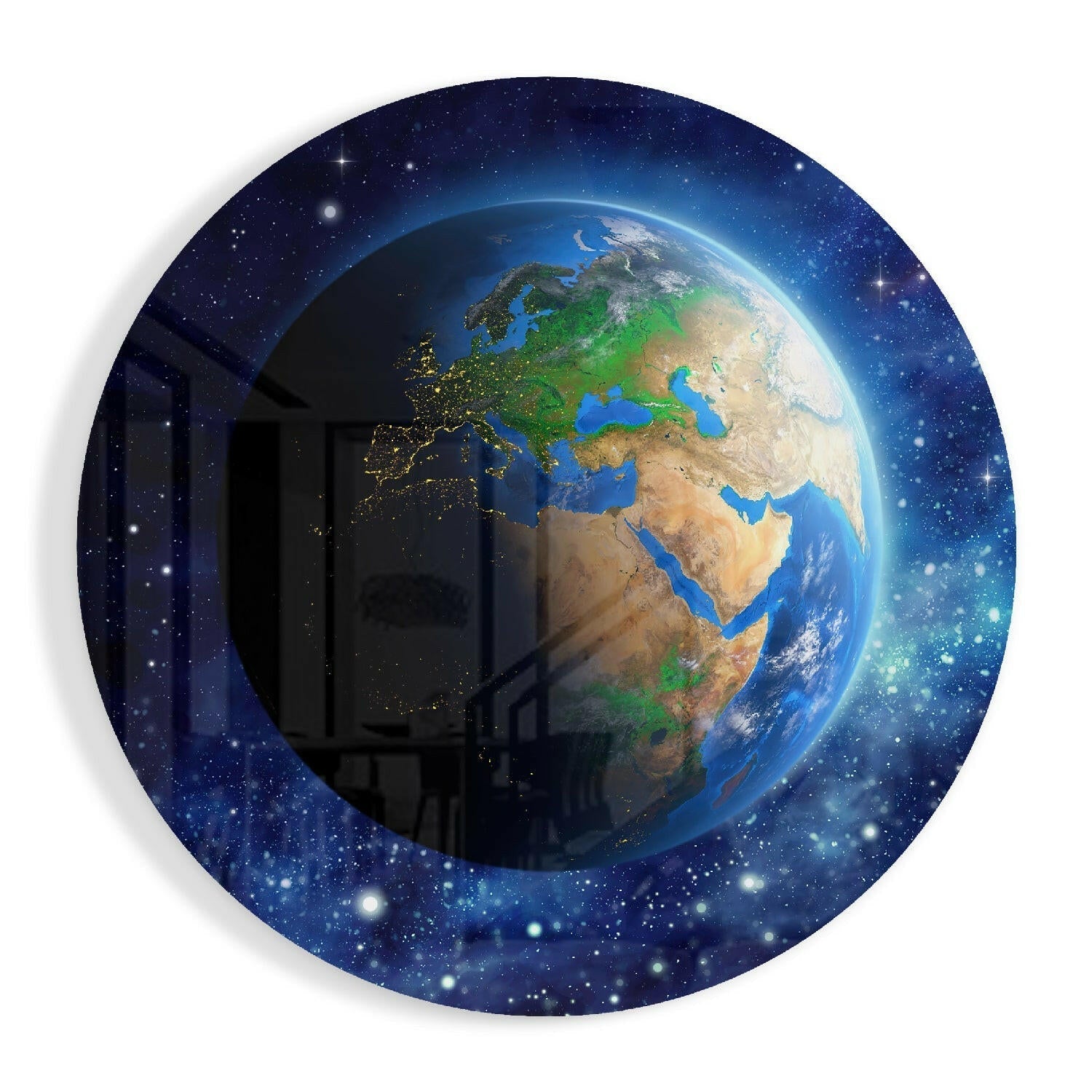 World Glass Wall Art-0