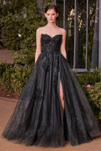 Strapless Layered Tulle Ball Gown-2