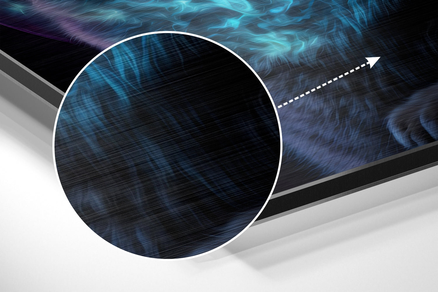 Cat Brushed Aluminum Dibond Wall Art-2