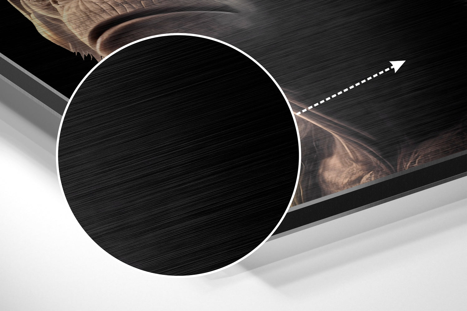 3 Wise Monkeys Brushed Aluminum Dibond Wall Art-2