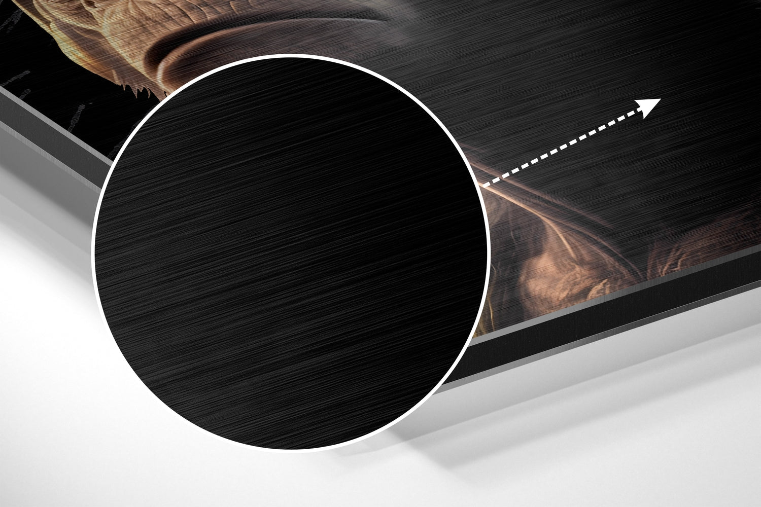 3 Wise Monkeys Brushed Aluminum Dibond Wall Art-2