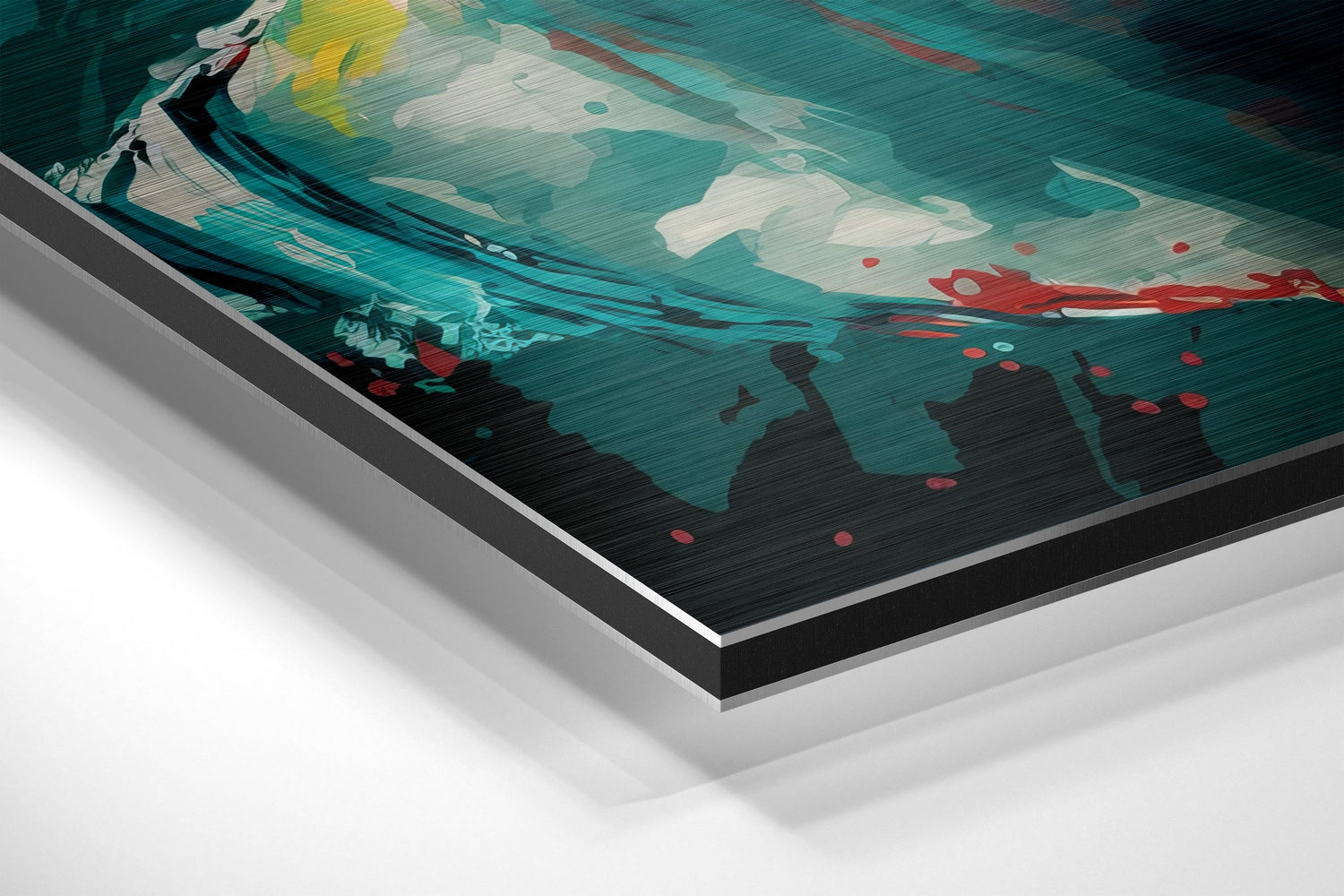 Messi Brushed Aluminum Dibond Wall Art-1