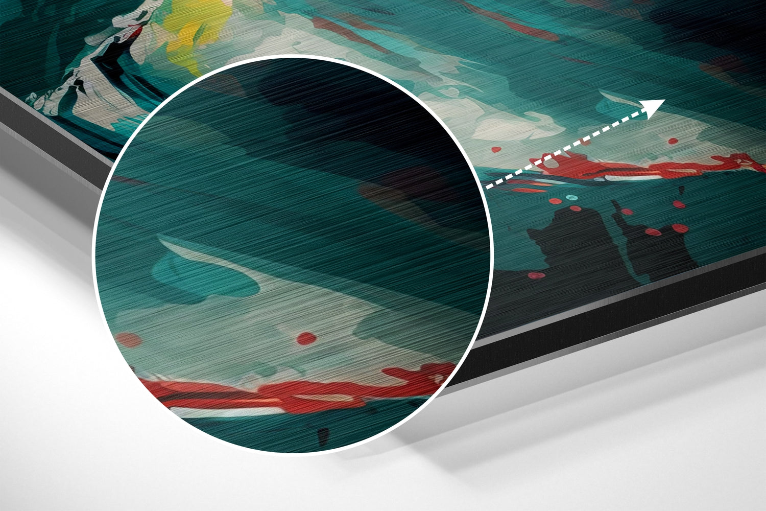 Messi Brushed Aluminum Dibond Wall Art-2