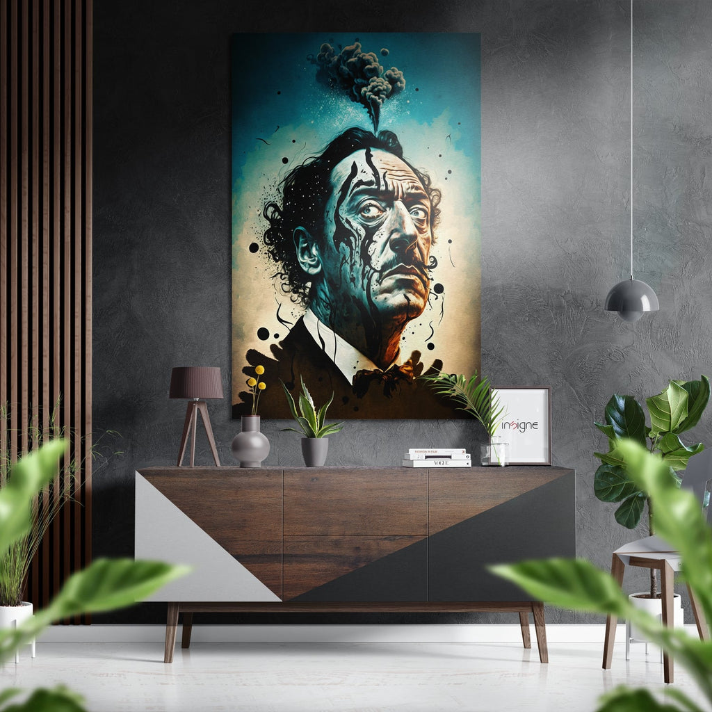 Salvador Dali Brushed Aluminum Dibond Wall Art-0