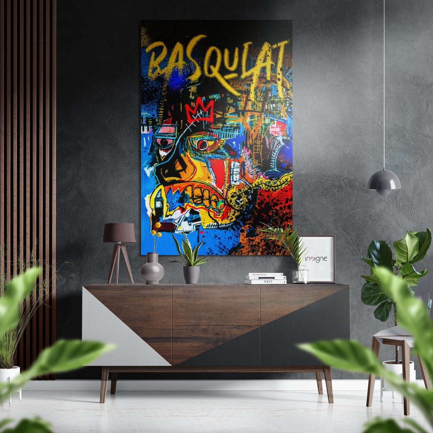 Basquiat Brushed Aluminum Dibond Wall Art-0