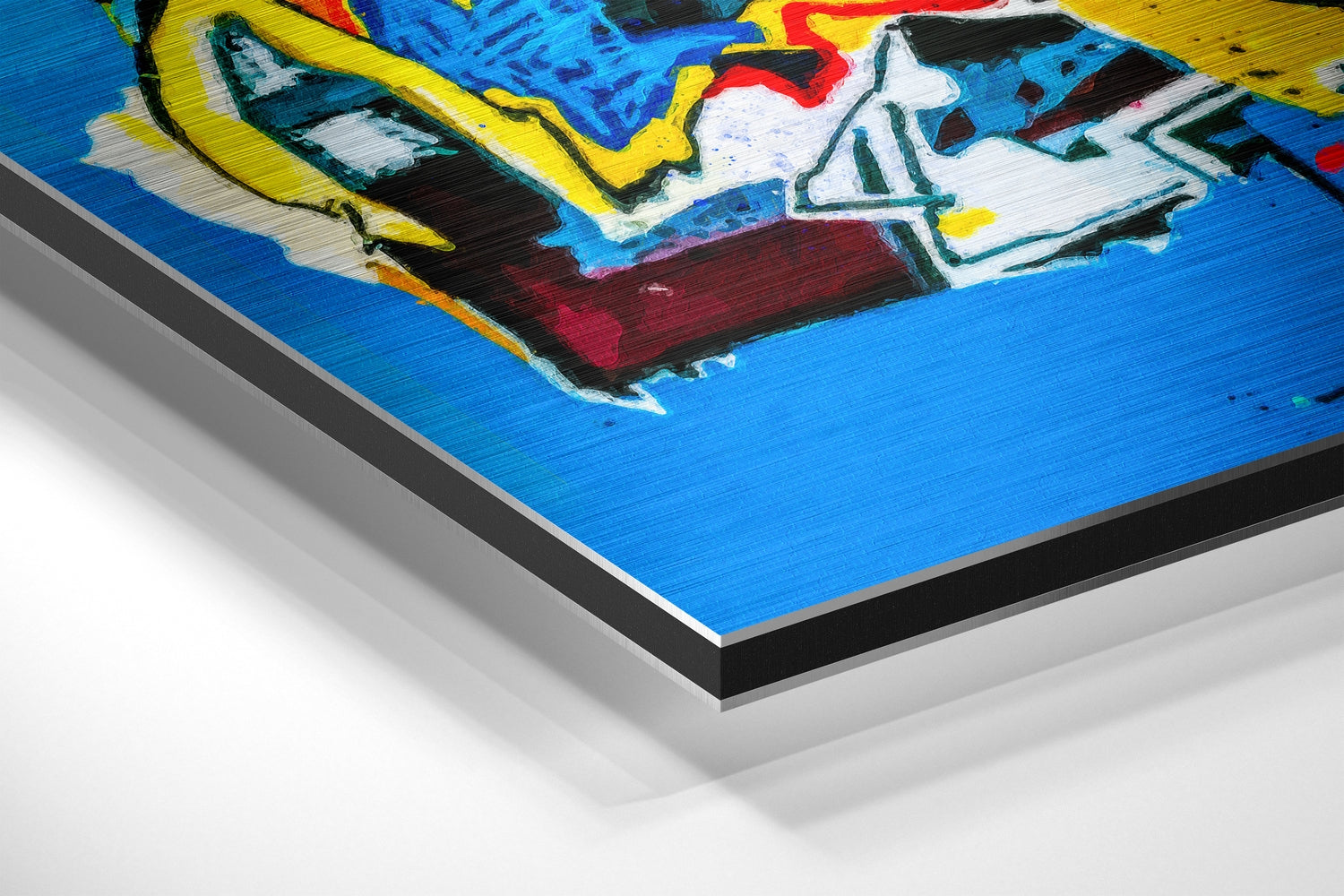 Basquiat Brushed Aluminum Dibond Wall Art-1