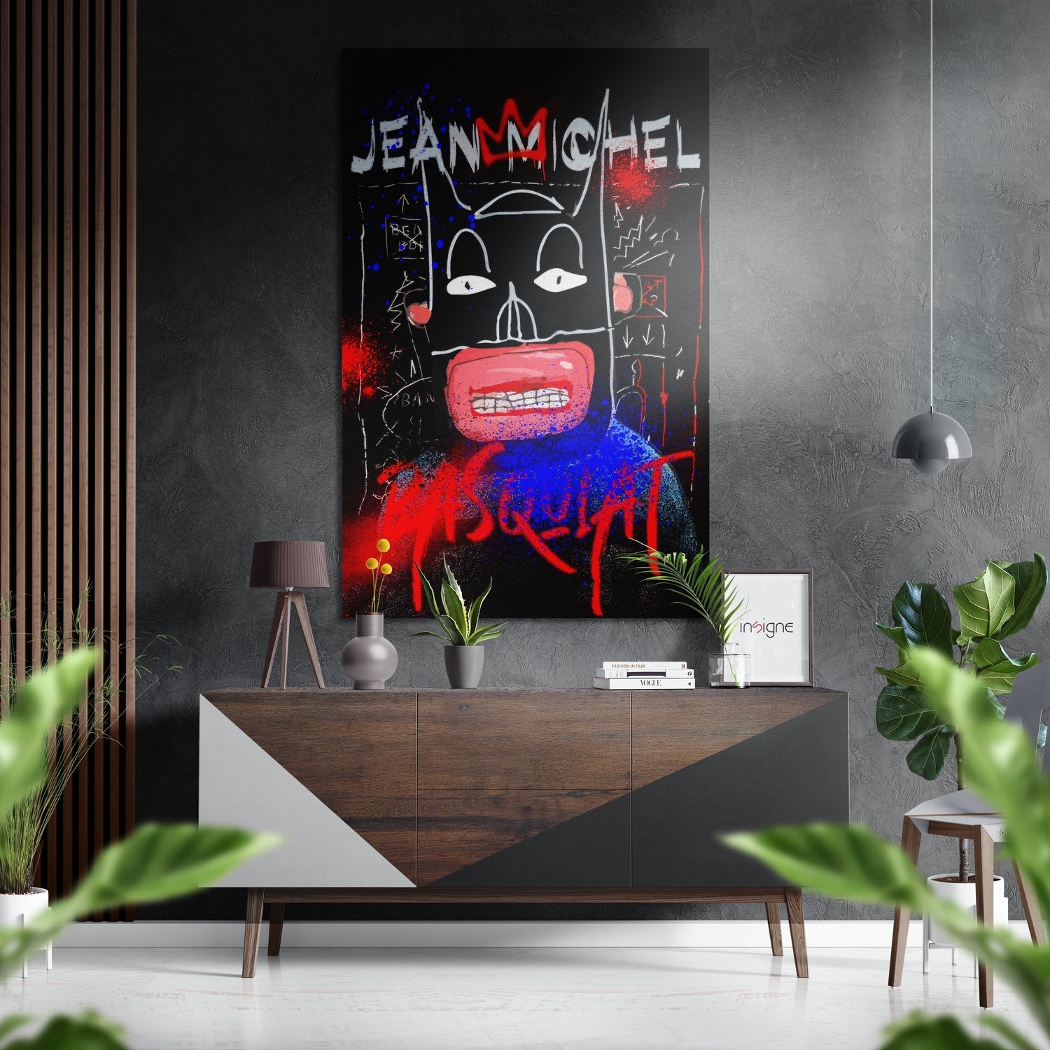 Basquiat Brushed Aluminum Dibond Wall Art-0