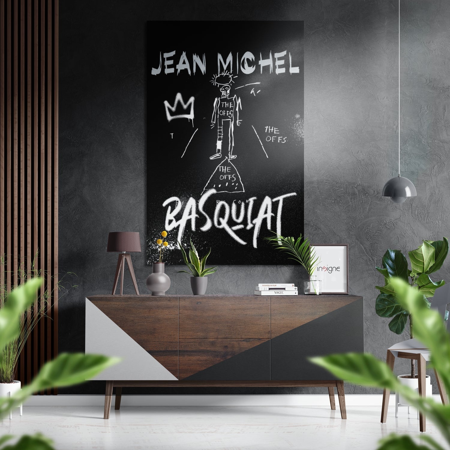 Basquiat Brushed Aluminum Dibond Wall Art-0