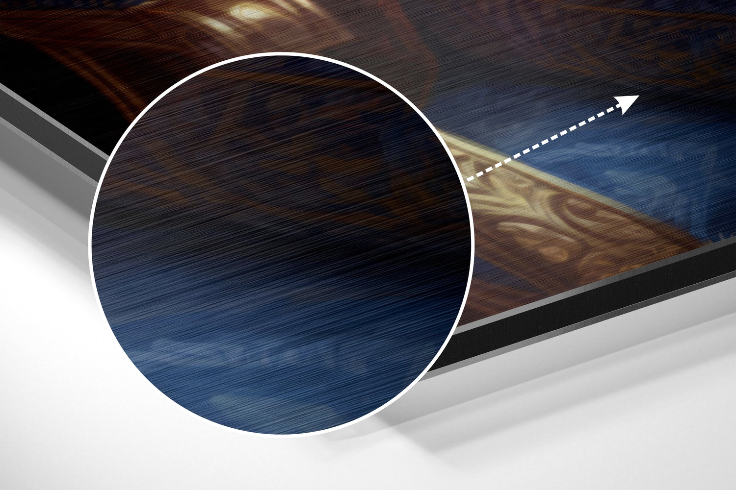 Micheal Jackson the King Brushed Aluminum Dibond Wall Art-2