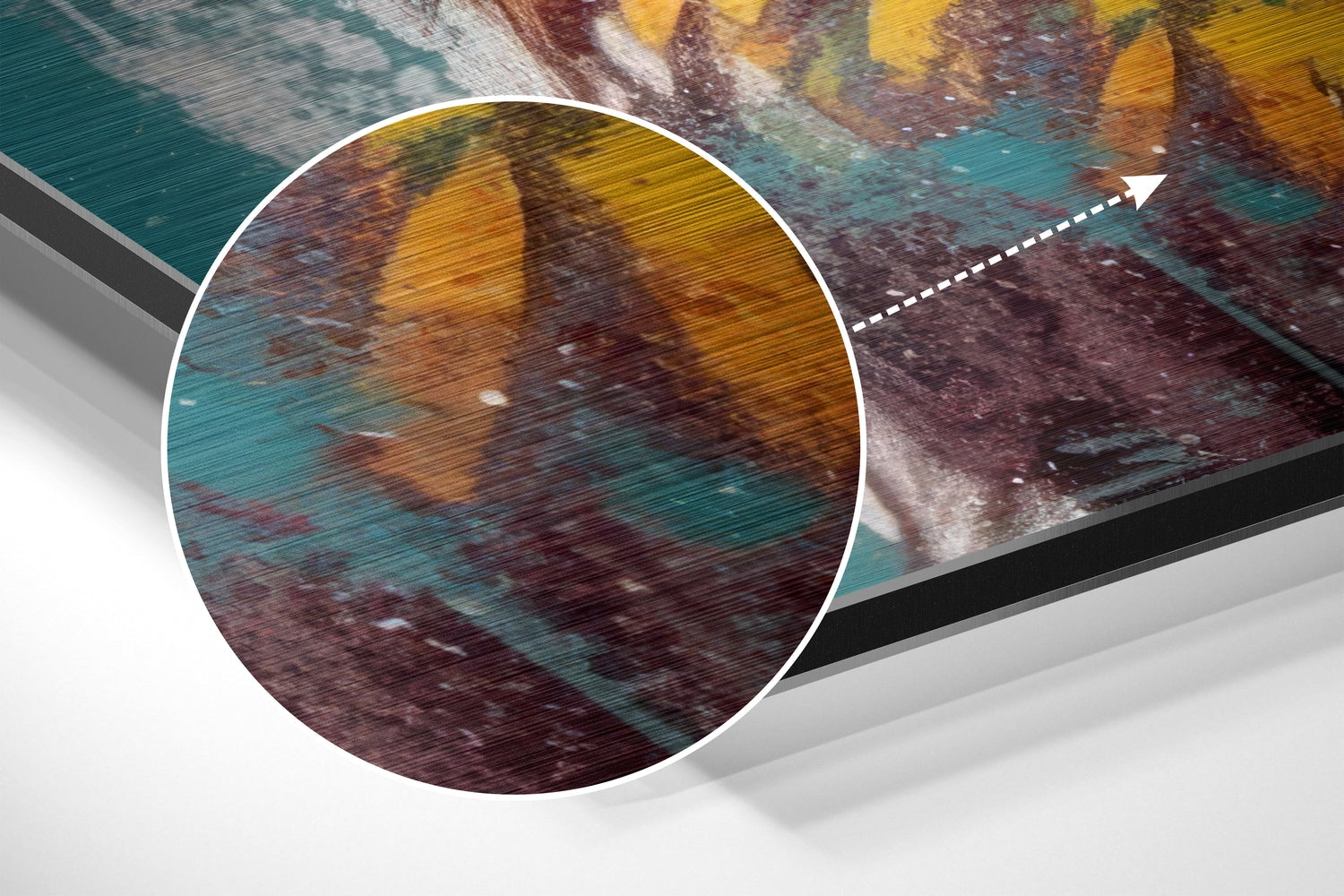 Cool Lion Brushed Aluminum Dibond Wall Art-2