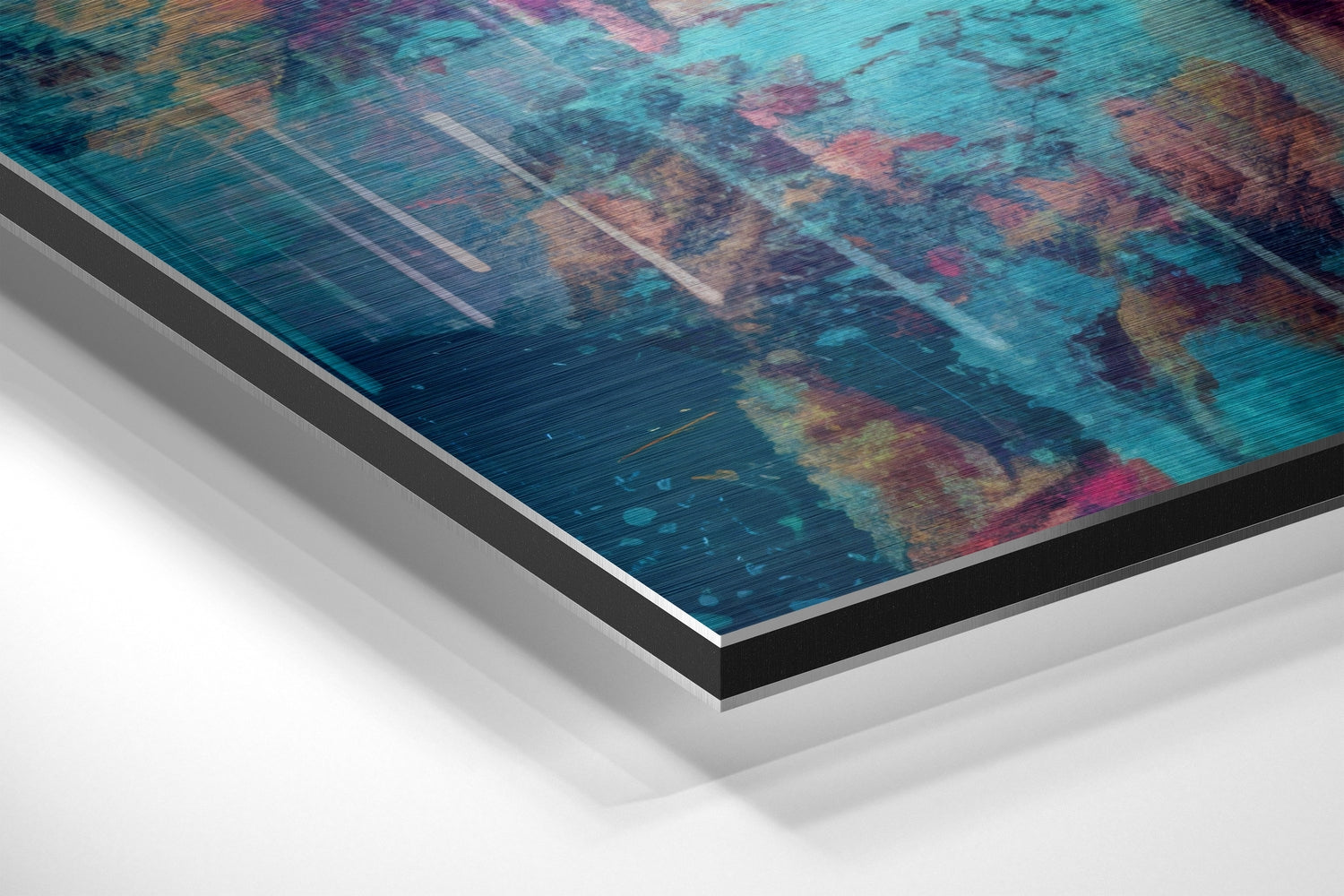 Cool Lion Brushed Aluminum Dibond Wall Art-1