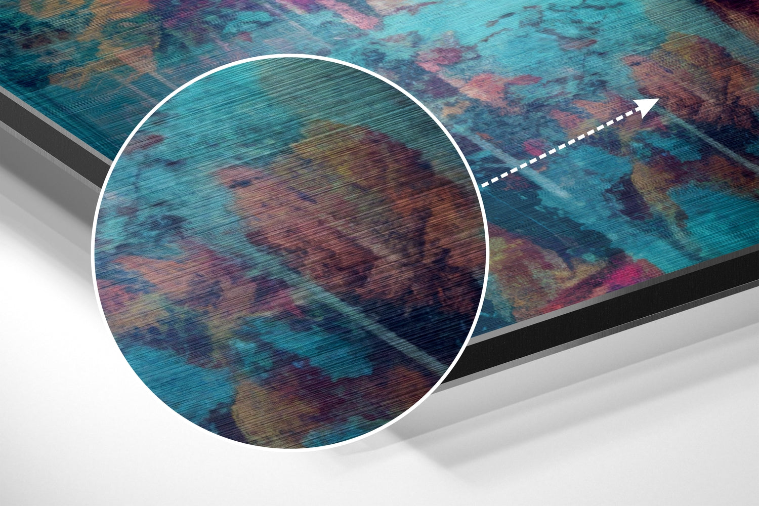 Cool Lion Brushed Aluminum Dibond Wall Art-2