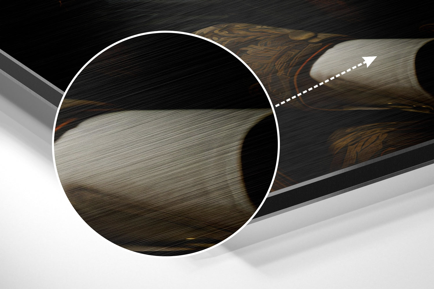 Mr. Tiger Brushed Aluminum Dibond Wall Art-2