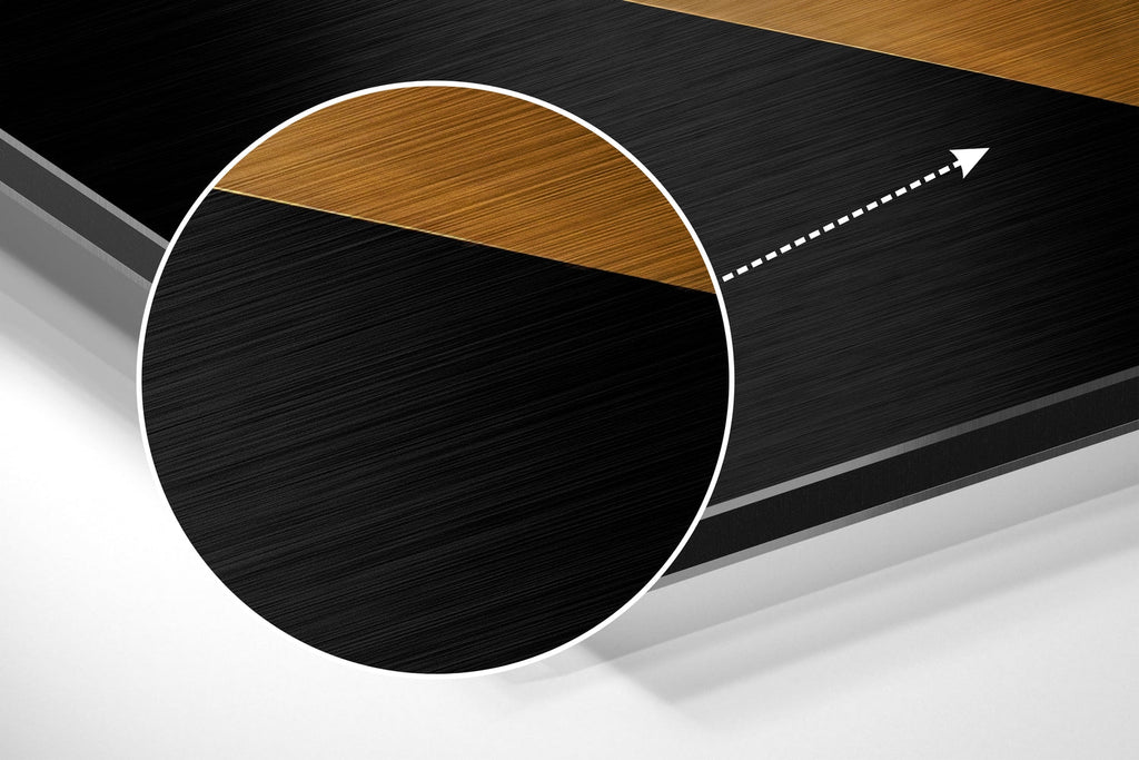 Pyramids Brushed Aluminum Dibond Wall Art-2