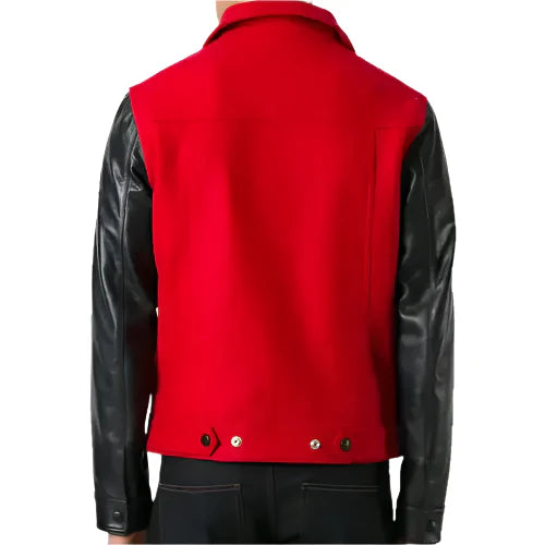 Men’s Ami Alexandre Leather Flight Bomber Jacket-1