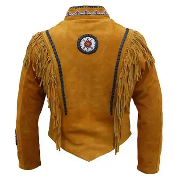 Men's Authentic Western Leather Indian Carnival Jacket-1