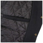 Mens Black Varsity Jacket-2