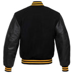 Mens Black Varsity Jacket-1