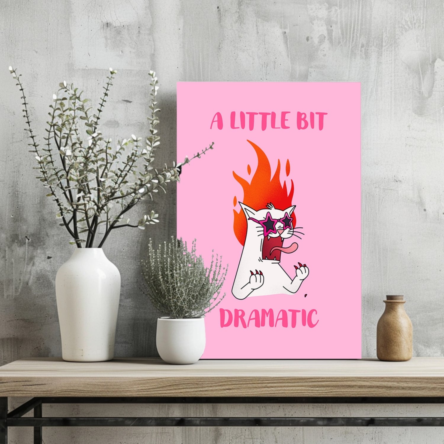 A Little Bit Dramatic Aluminum Print-1