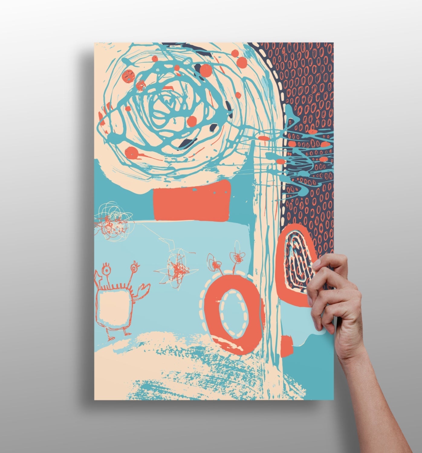 Modern Art Aluminum Print-0