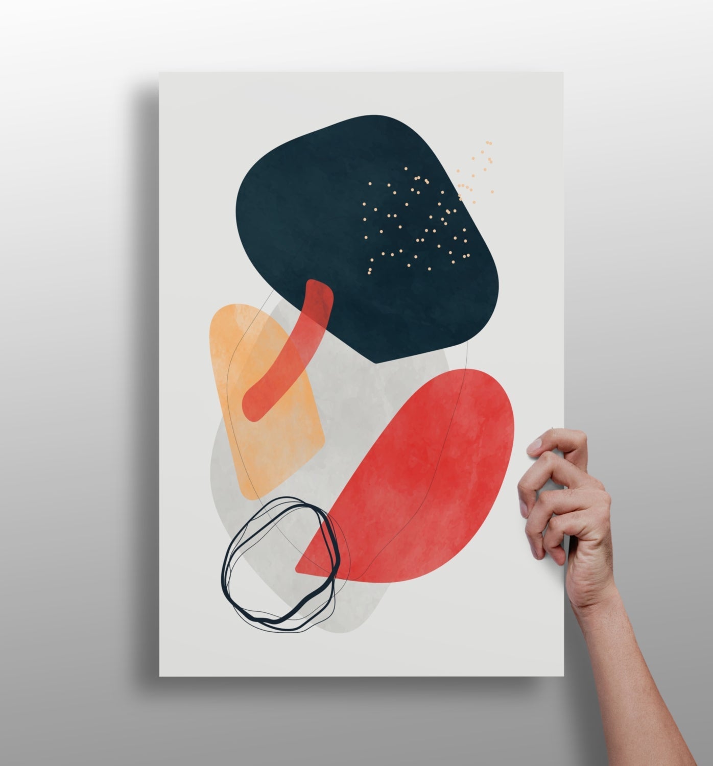 Line Art V15 Aluminum Print-0