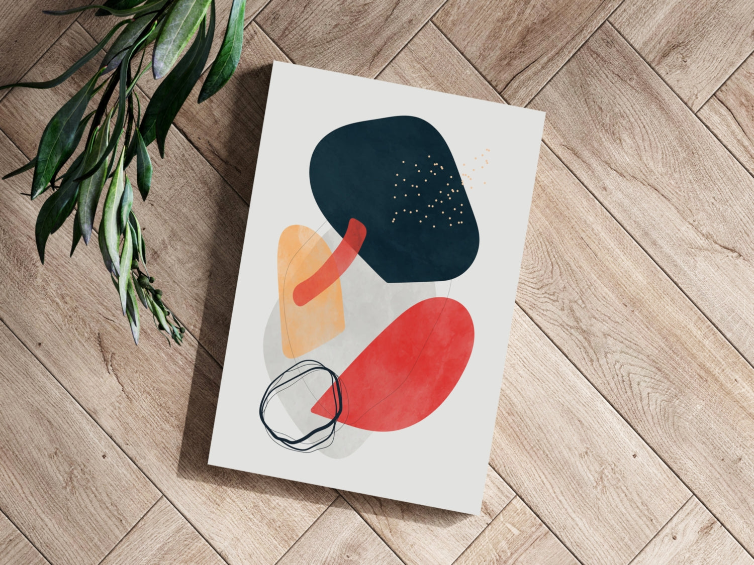 Line Art V15 Aluminum Print-2