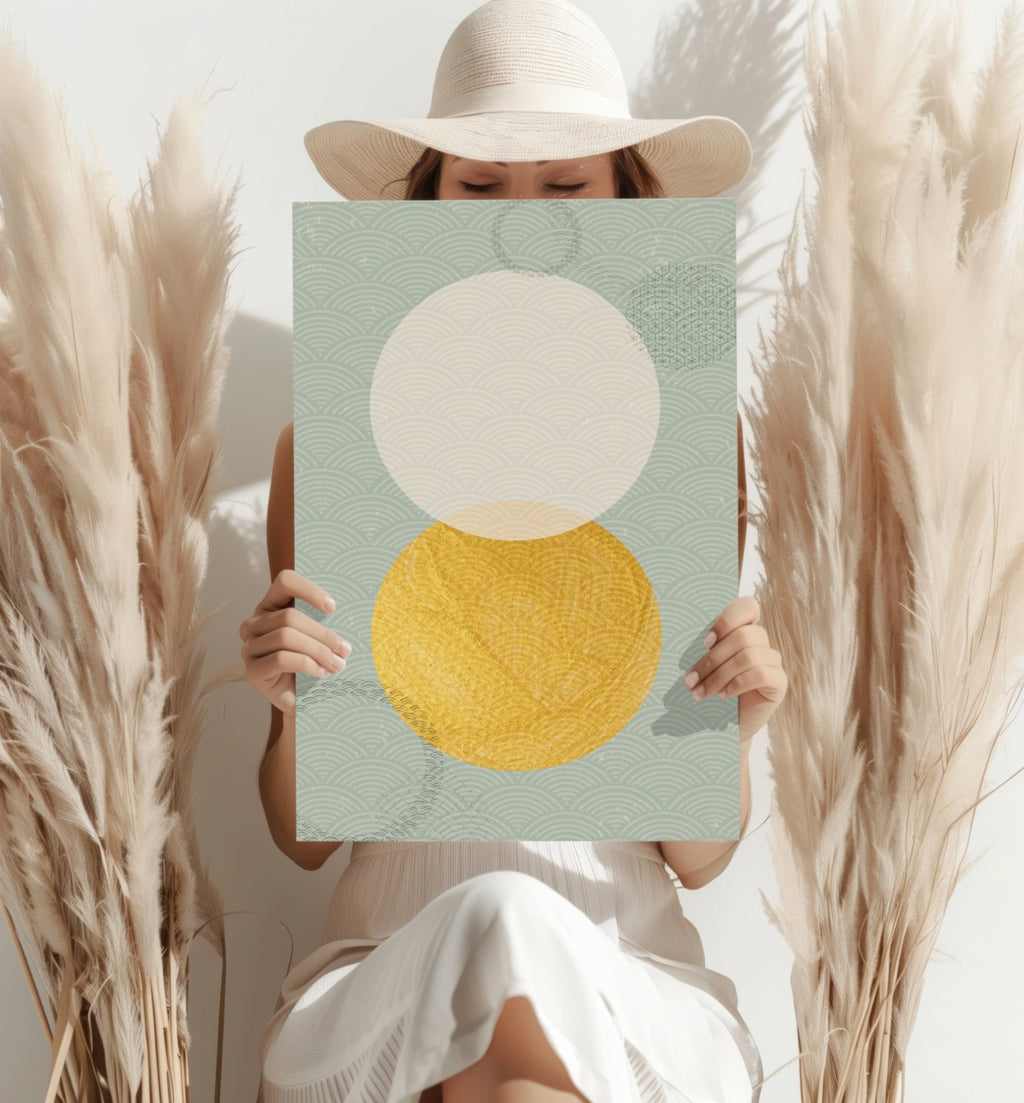 Abstract Art Dots V1 Aluminum Print-3