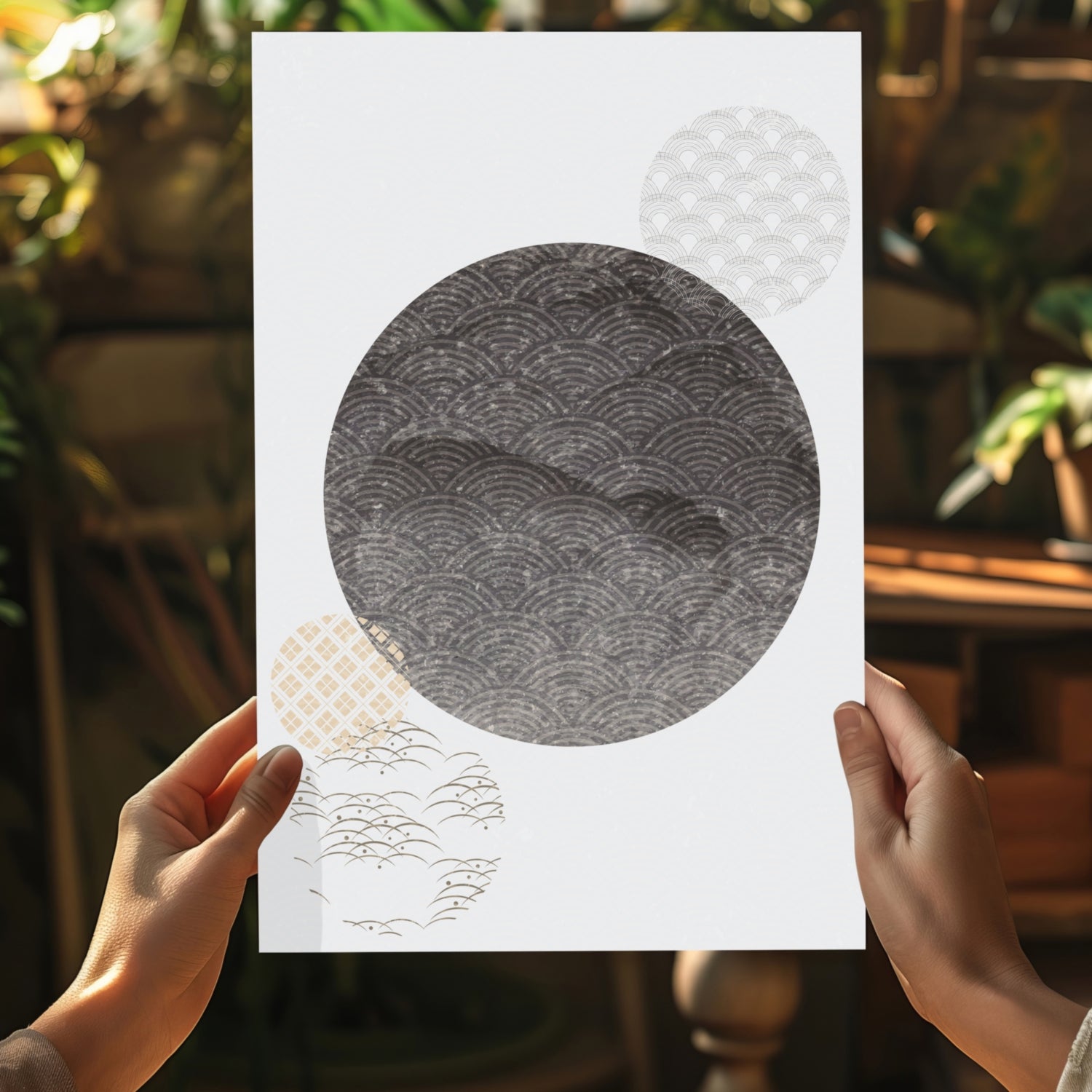 Abstract Art Dots V2 Aluminum Print-4